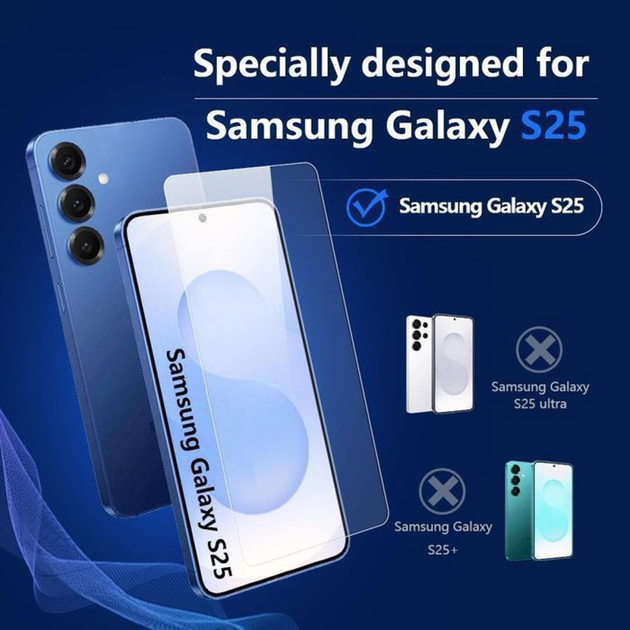 Voir la diapositive 6 : Film verre de protection écran 9H pour Samsung Galaxy S25 6,2  (lot de 2)