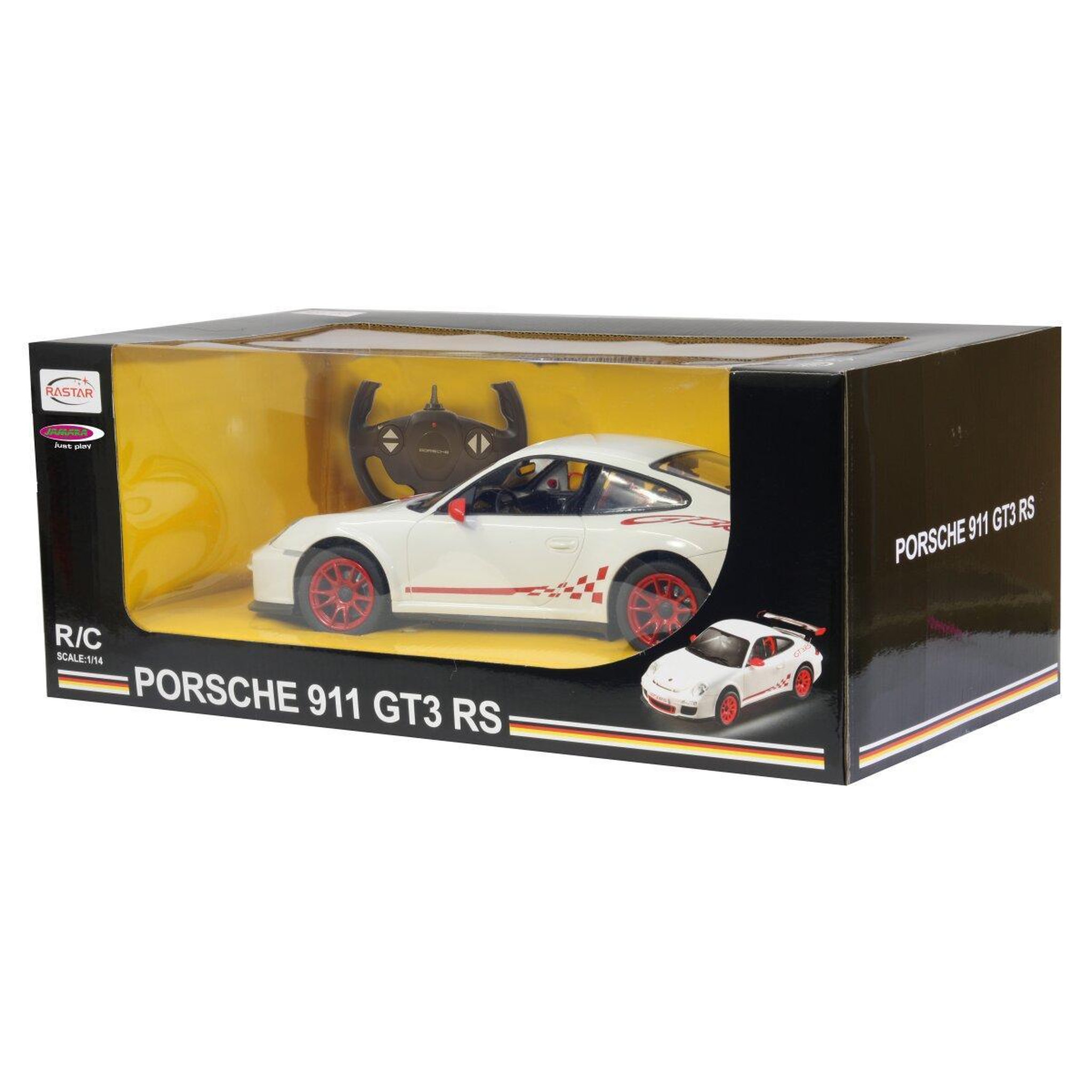 Voir la diapositive 2 : Jamara Voiture télécommandée Porsche GT3 RS 1:14 blanc 2,4GHz