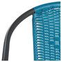 Voir la diapositive 2 : GARDENSTAR Chaise de jardin - Acier/rotin - Bleu azur - BISTROT