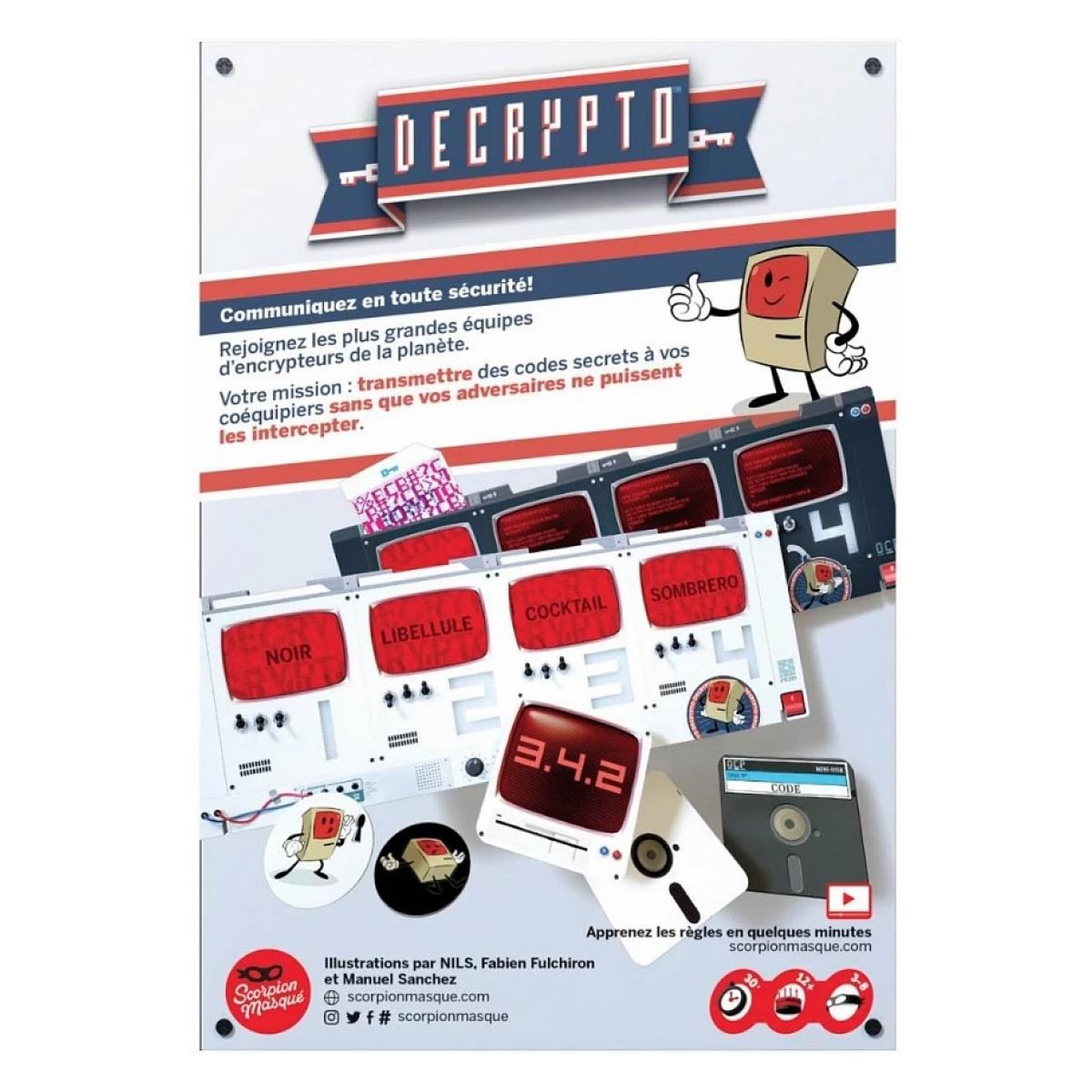 Voir la diapositive 2 : Blackrock Editions Decrypto - Jeu de societe