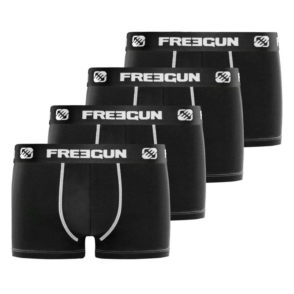 FREEGUN Lot de 4 Boxers homme microfibre