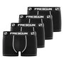 Voir la diapositive 1 : FREEGUN Lot de 4 Boxers homme microfibre