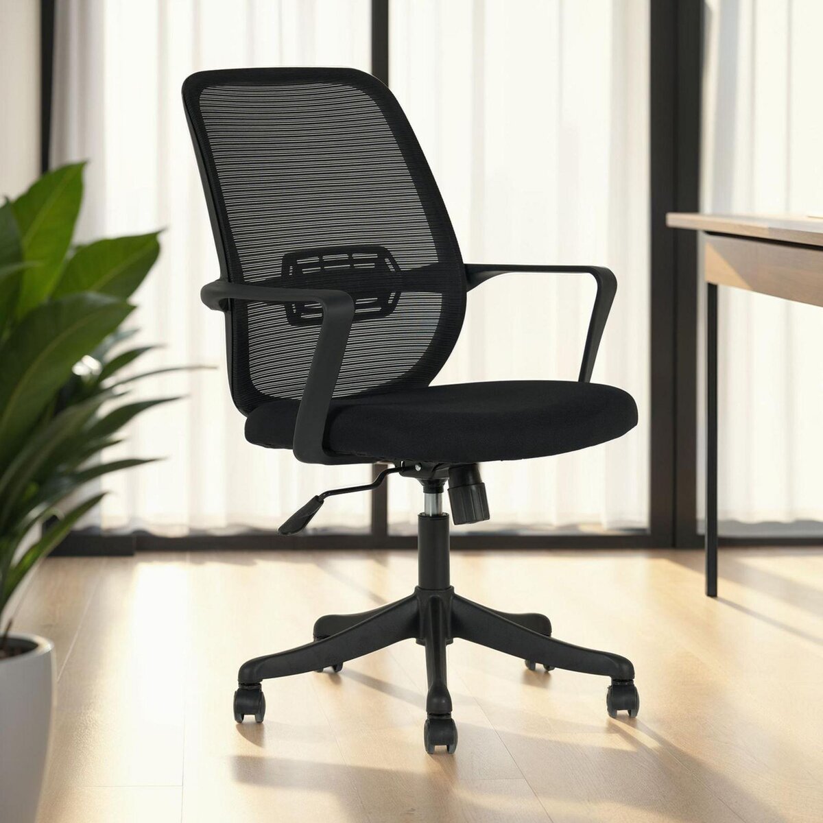 IDIMEX Chaise de bureau ergonomique MOLLIS réglable en tissu mesh