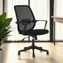 Voir la diapositive 2 : IDIMEX Chaise de bureau ergonomique MOLLIS réglable en tissu mesh