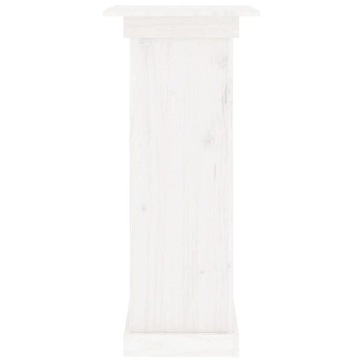 VIDAXL Support à fleurs Blanc 40x40x90 cm Bois de pin solide