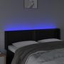Voir la diapositive 4 : VIDAXL Tete de lit a LED Noir 147x16x78/88 cm Similicuir