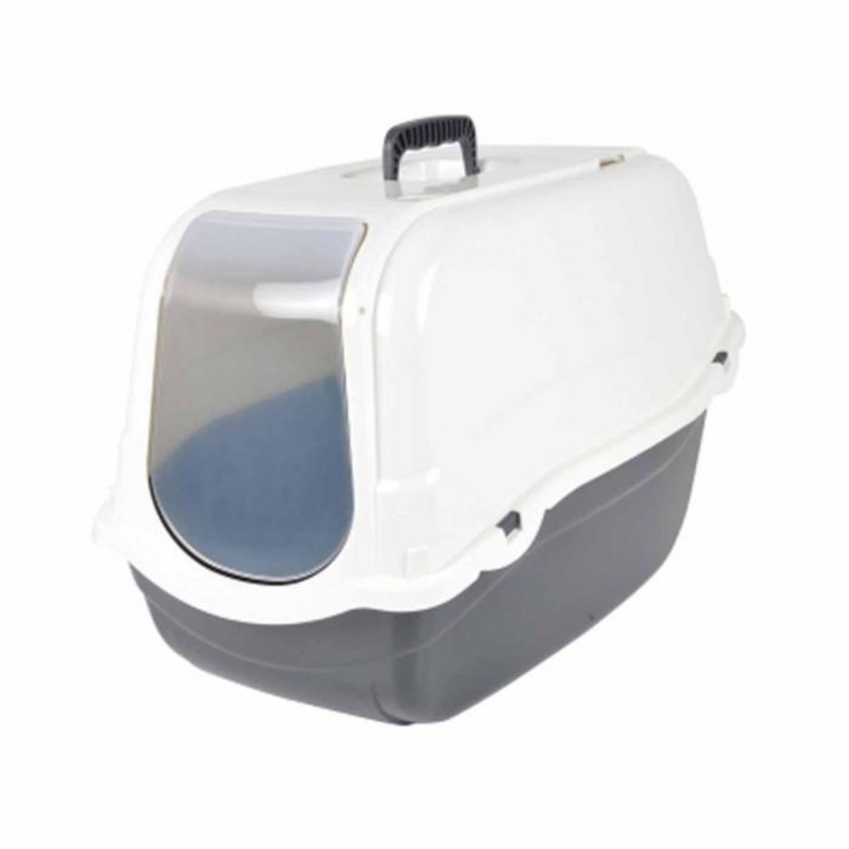 Paris Prix Litière pour Chat  Toilette  57cm Ivoire & Anthracite