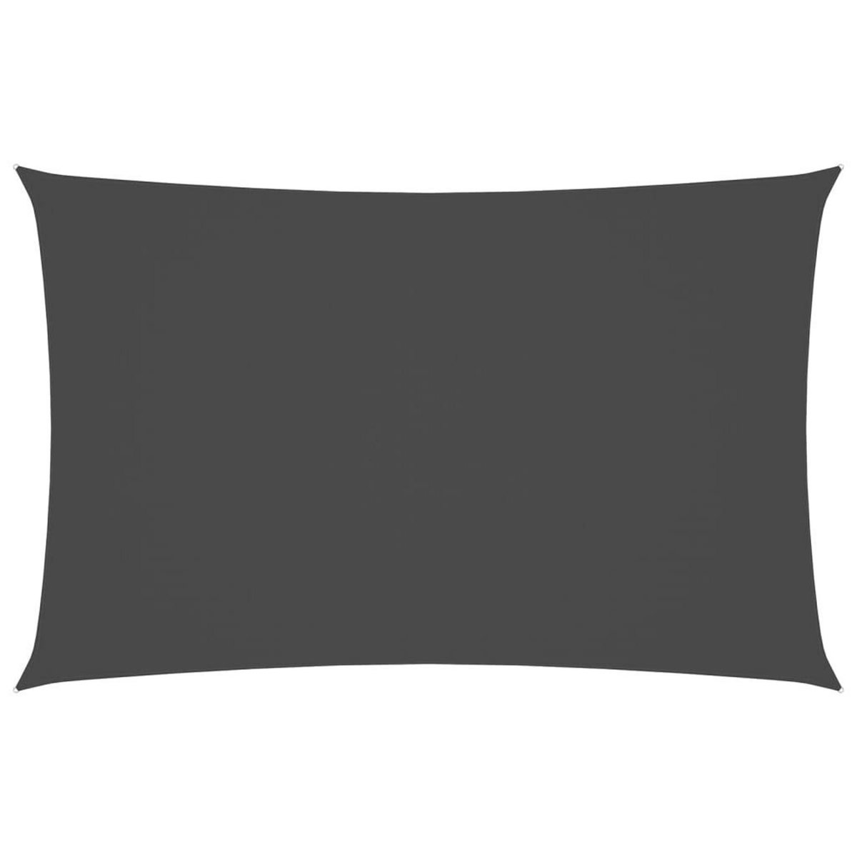 VIDAXL Voile de parasol tissu oxford rectangulaire 2x5 m anthracite