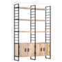 Voir la diapositive 6 : VIDAXL Bibliotheque a 4 niveaux 124x30x180 cm Bois de manguier massif