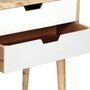 Voir la diapositive 5 : VIDAXL Table de chevet 47x35x59 cm Bois de manguier massif