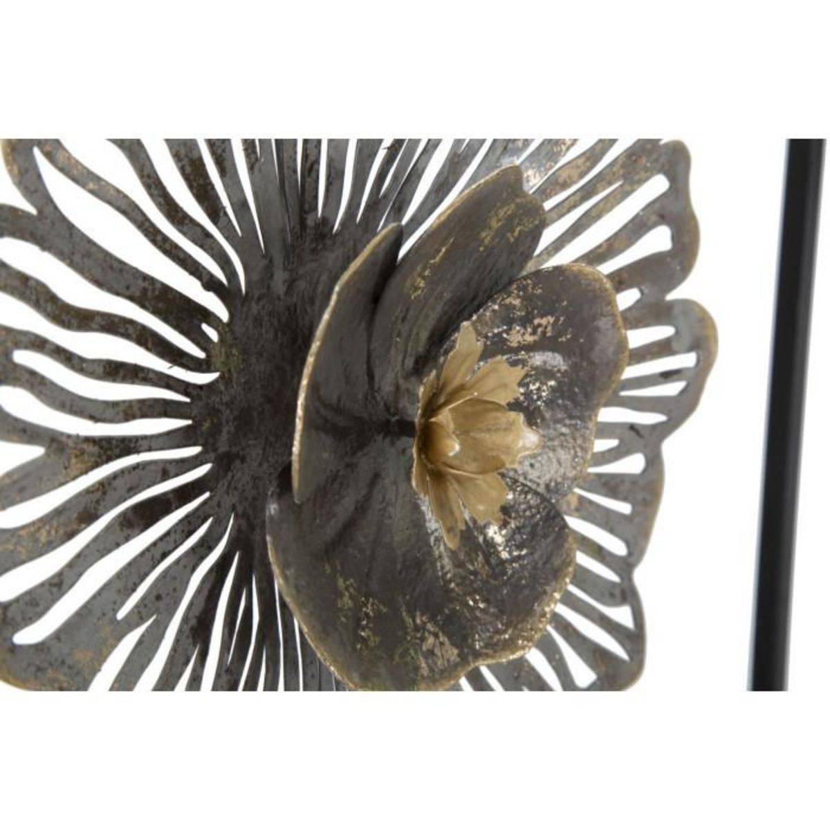 Paris Prix Décoration Murale Encadrée en Métal  Fleurs  50cm Multicolore