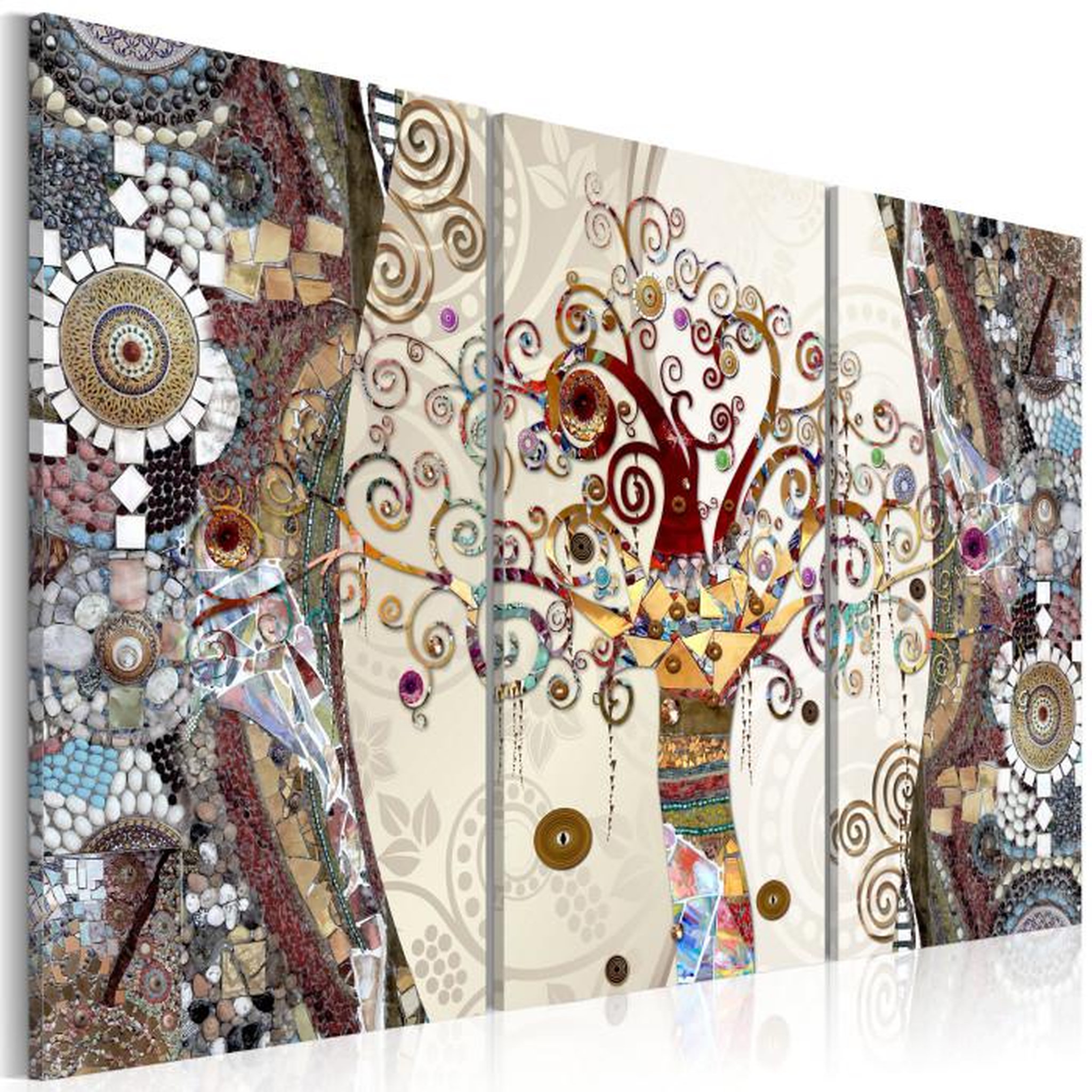 Paris Prix Tableau Imprimé  Mosaic Tree. Coloris disponibles : Multicolore