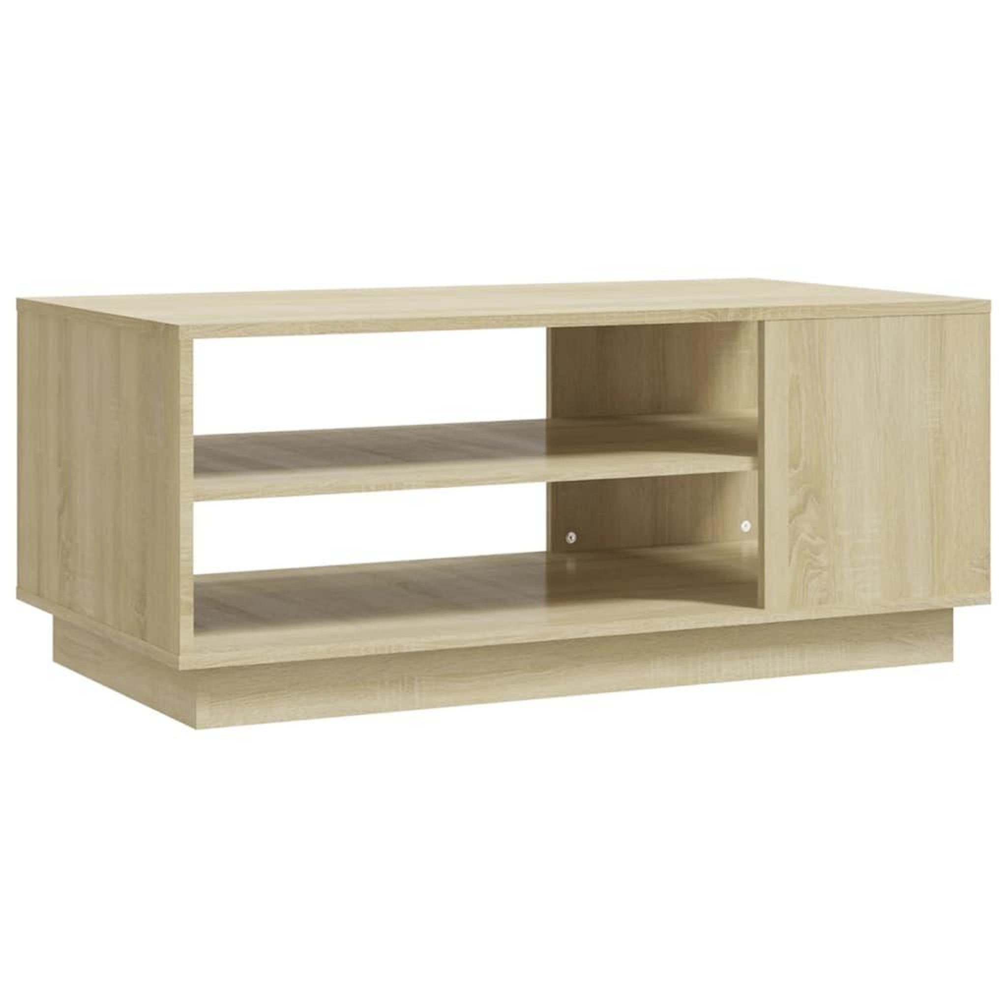 Voir la diapositive 2 : VIDAXL Table basse chene sonoma 102x55x43 cm bois d'ingenierie