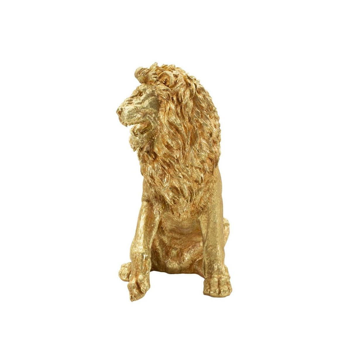 Paris Prix Statue Lion Assis  Shant  55cm Or