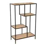 DIVERS Bibliothèque étagère design industriel Colorado - L. 69 x H. 113 cm - Noir