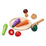 Voir la diapositive 4 : CLASSIC WORLD Classic World Wooden Cutting Vegetables with Knife and Cutting Board 2825