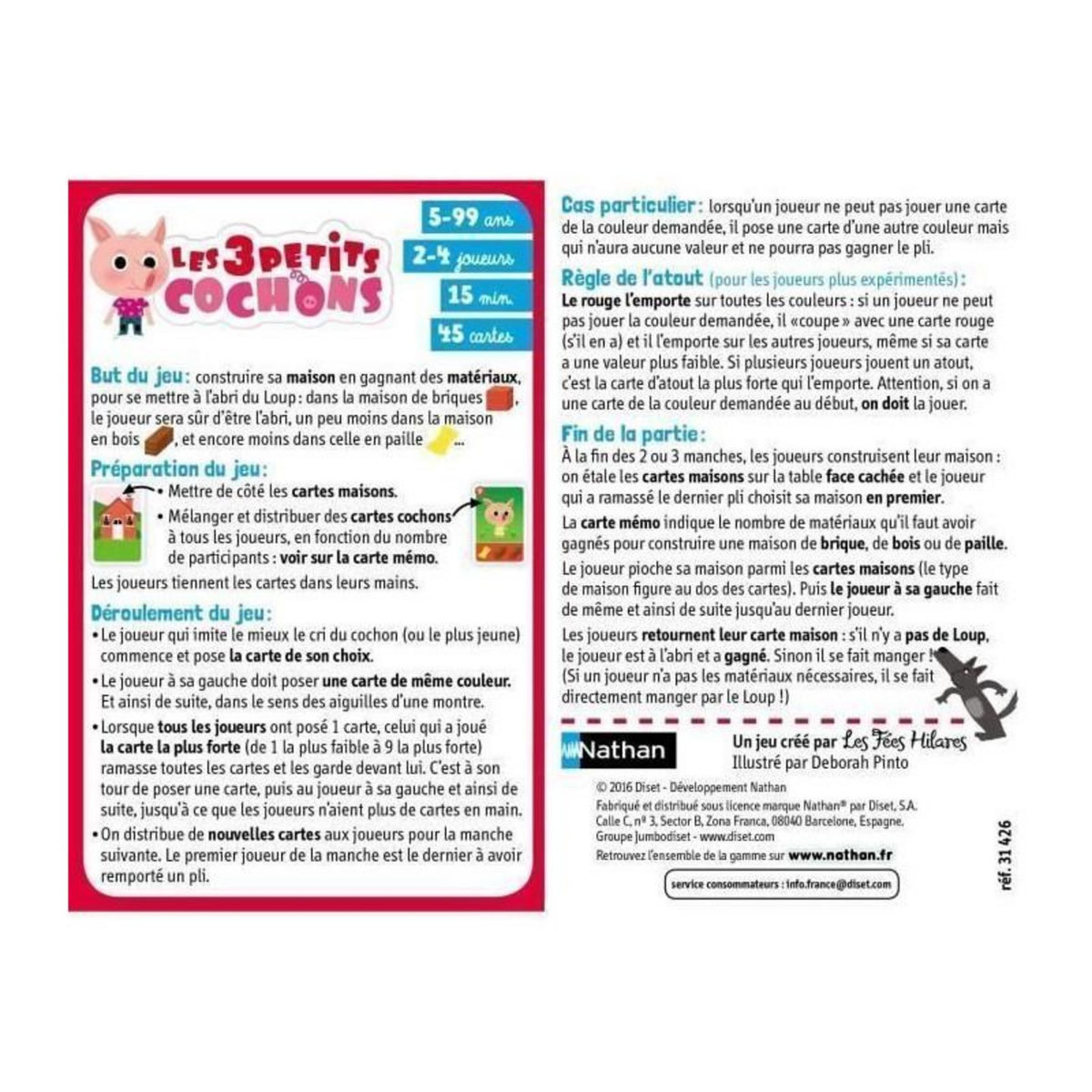 Nathan Les 3 petits cochons