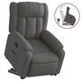 Voir la diapositive 2 : VIDAXL Fauteuil inclinable Gris fonce Tissu
