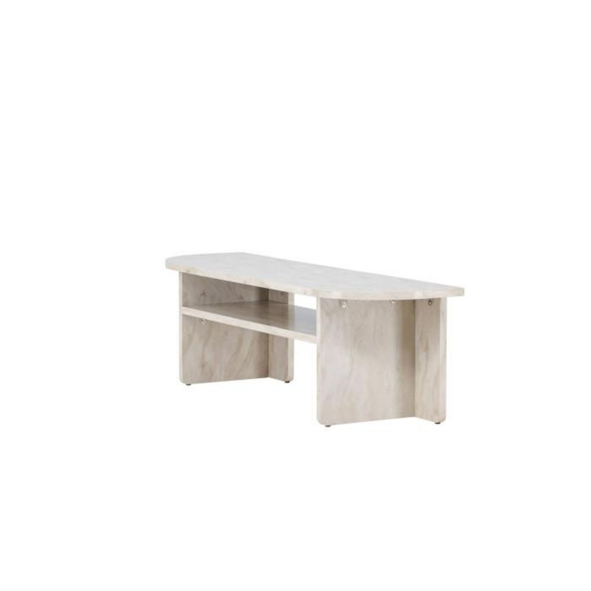 Paris Prix Meuble TV Effet Marbre  Alesund  140cm Beige