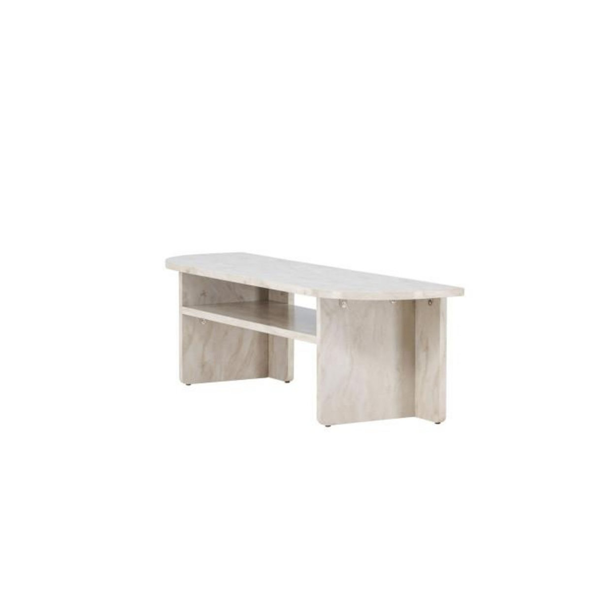 Paris Prix Meuble TV Effet Marbre  Alesund  140cm Beige