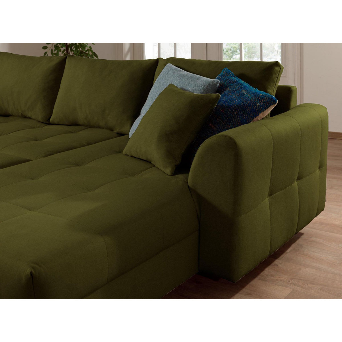 LISA DESIGN Rune - canapé panoramique - 7 places - style scandinave - gauche