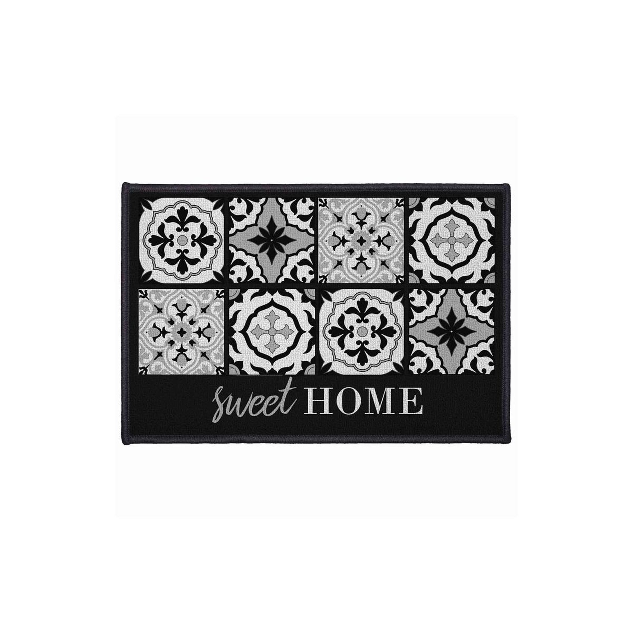 Douceur d'Intérieur Tapis d'Entrée Rectangulaire  Alfama  40x60cm Noir
