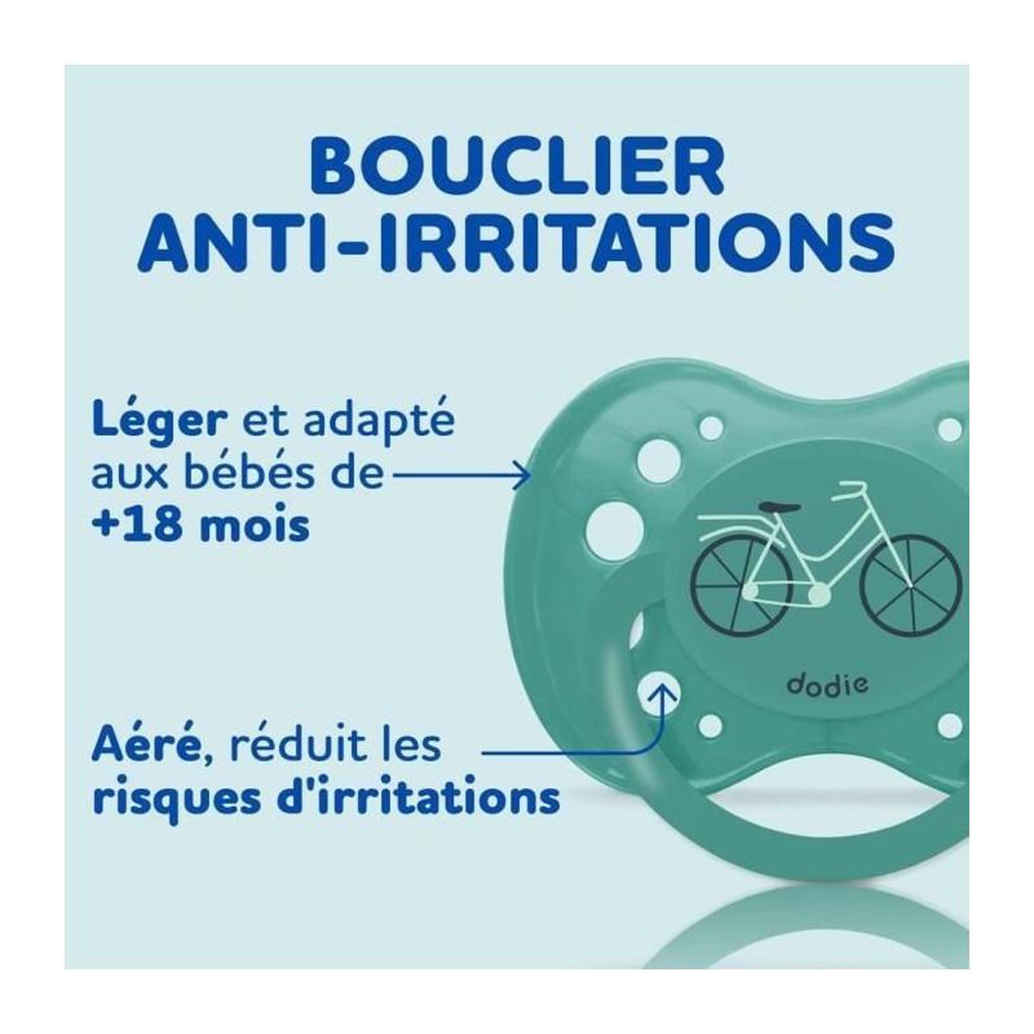 Voir la diapositive 3 : DODIE DODIE Lot de 3 Sucettes Anatomiques Jour +18 mois - Bébé Ours