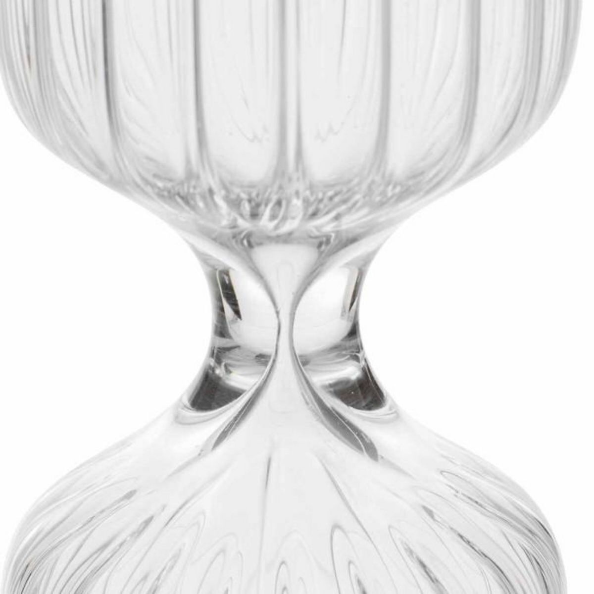 ATMOSPHERA Sablier Déco en Bois  Café  30cm Transparent