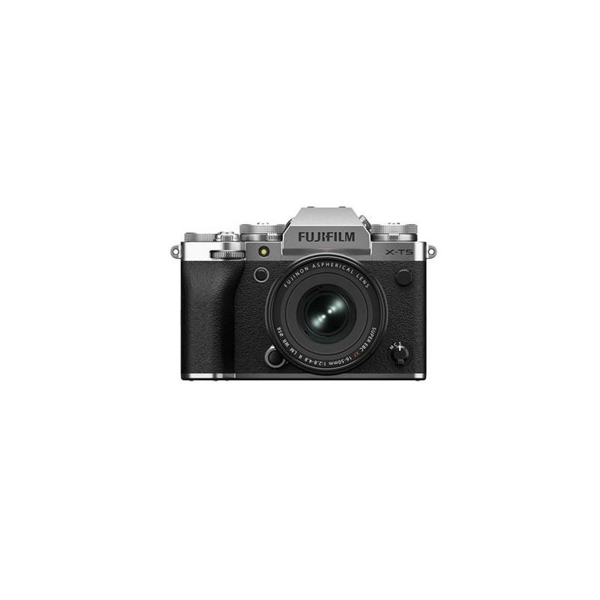FUJIFILM Kit Appareil photo hybride Fujifilm X T5 argent + XF 16 50mm f 2.8 4.8 R LM WR