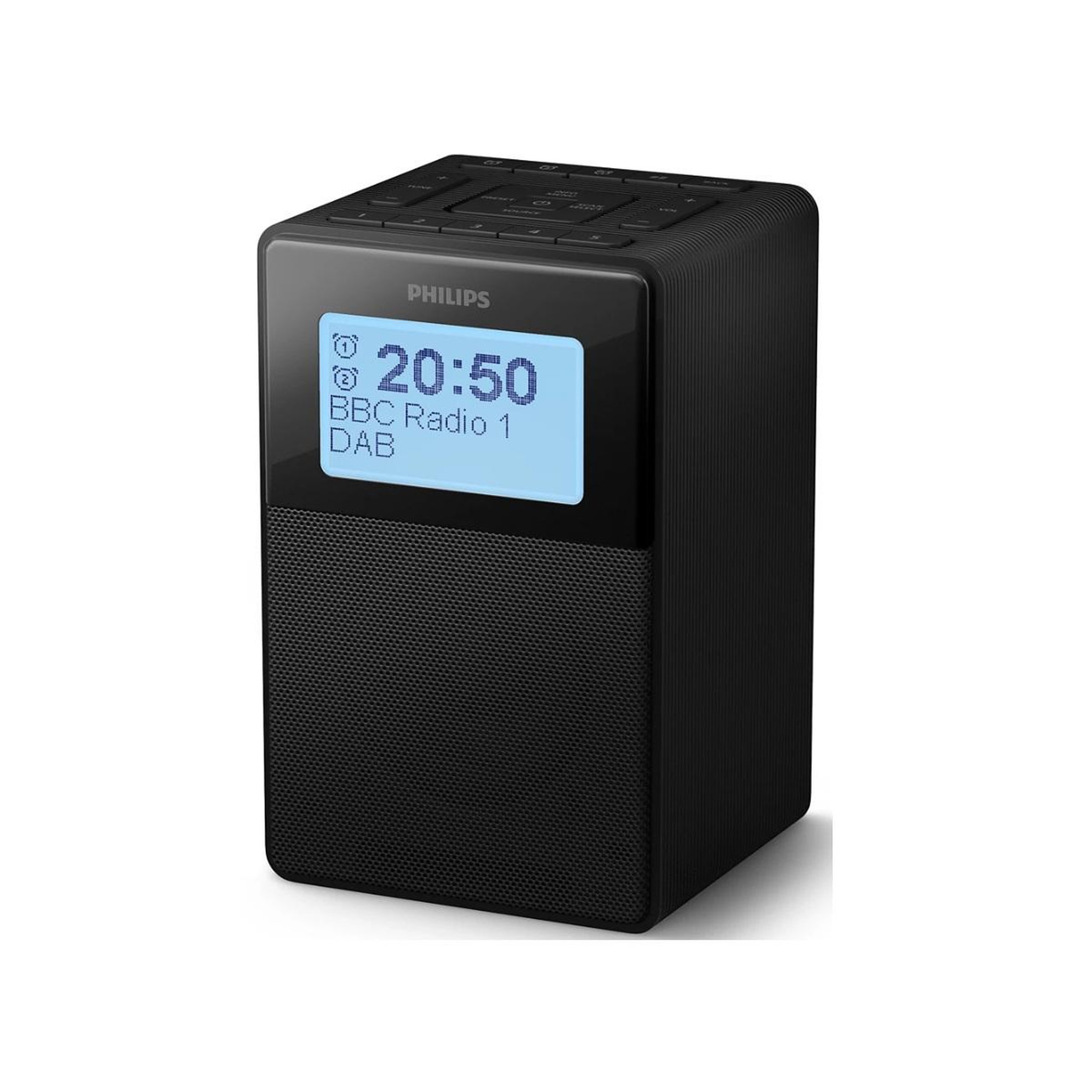 Voir la diapositive 2 : Philips Radio-réveil numérique double alarme - TAR5100/10