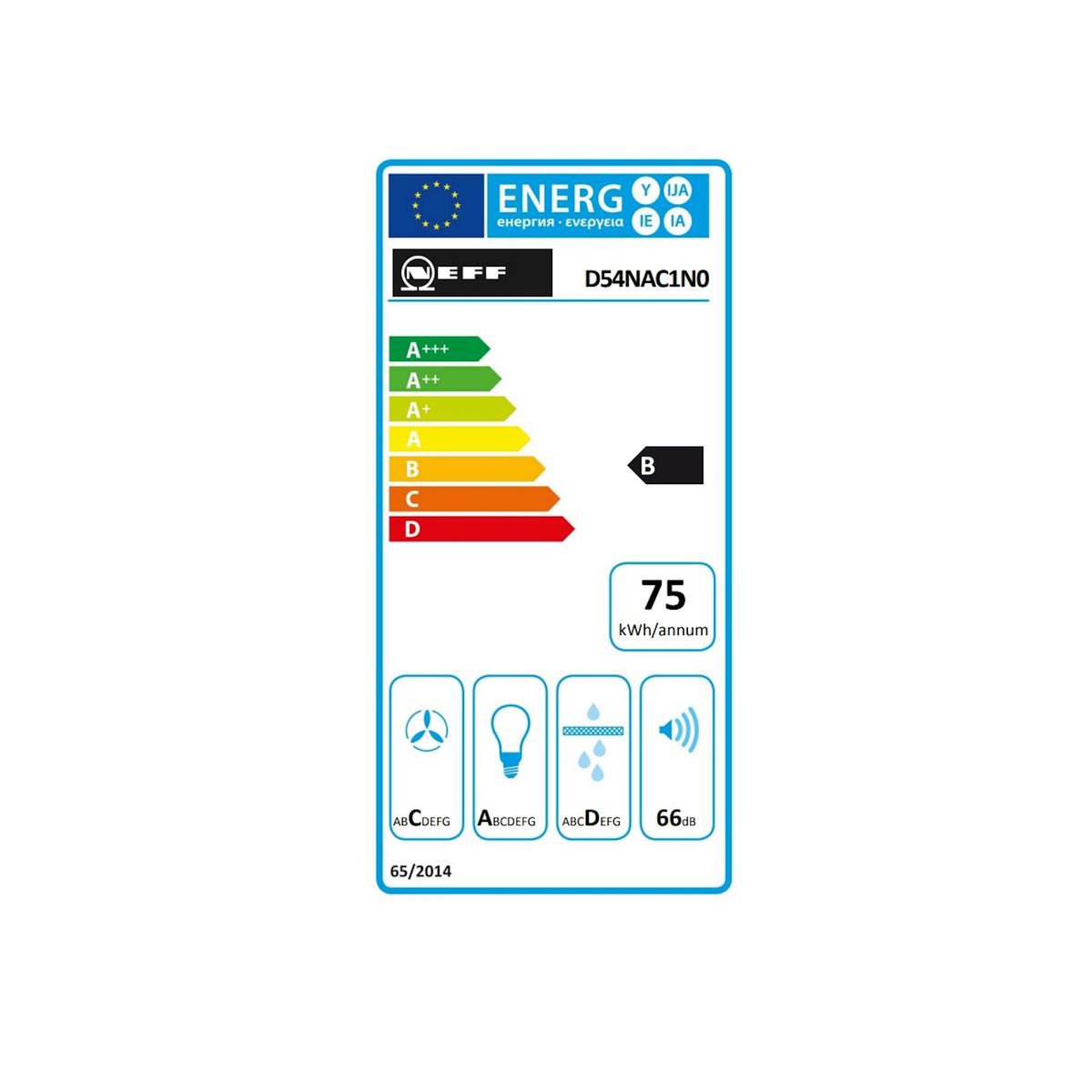 Neff Groupe filtrant 52cm 570 m3/h inox - D54NAC1N0
