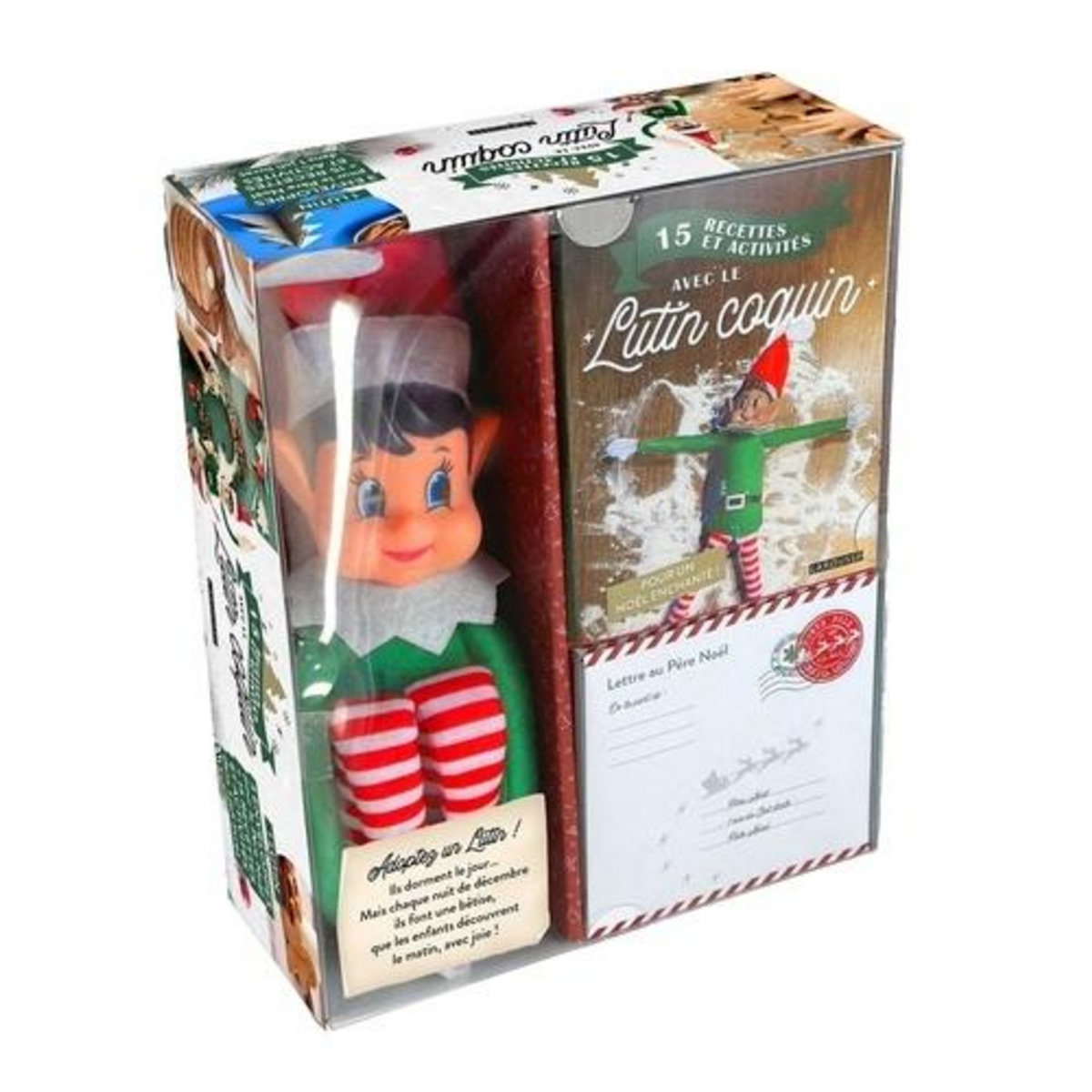 15 RECETTES ET ACTIVITES AVEC LE LUTIN COQUIN. COFFRET AVEC 1 LUTIN COQUIN, 1 LIVRET, 3 ENVELOPPES DECOREES, Larousse