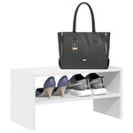 VIDAXL Etagere a chaussures empilable blanc 60x30x30,5 cm