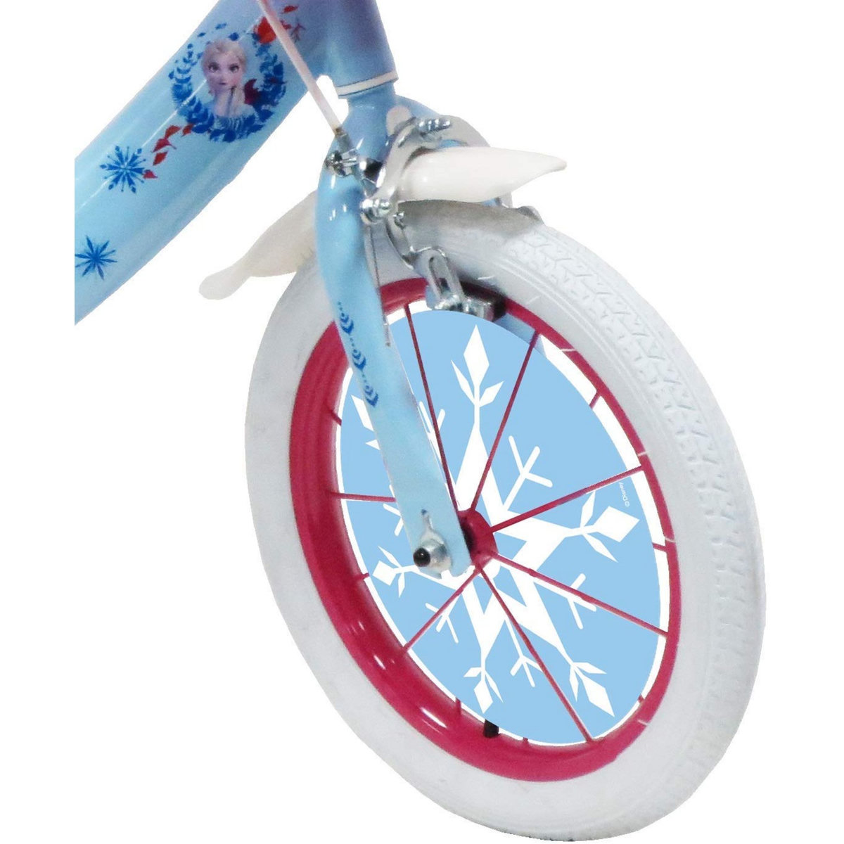 Vélo 16 pouces - Reines des Neiges 2 avec panier et porte-poupée