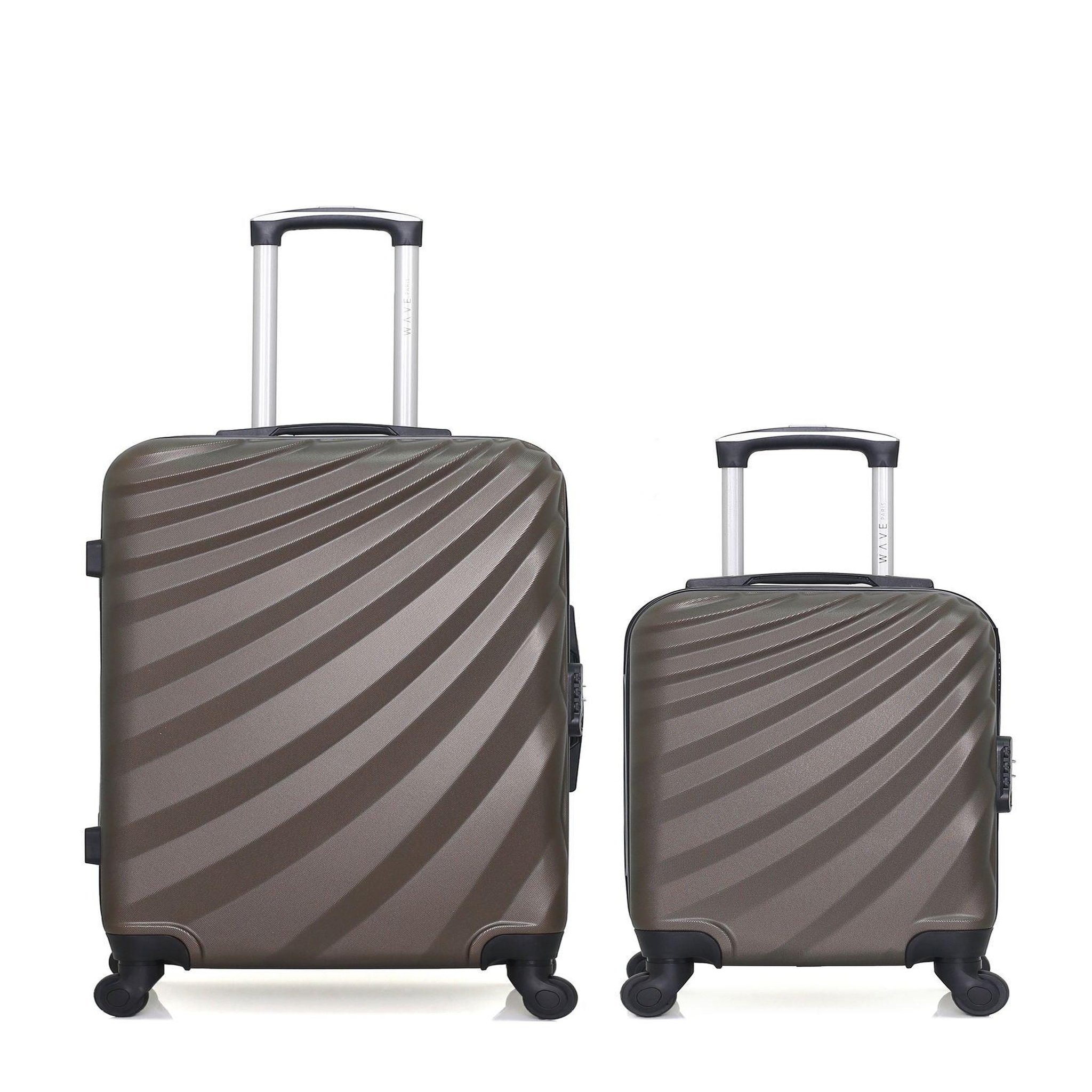 WAVE PARIS Wave paris - lot de 2 - valise weekend et valise cabine xxs danube. Coloris disponibles : Orange, Bleu, Rouge, Gris