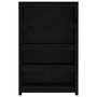 Voir la diapositive 5 : VIDAXL Bibliotheque Noir 80x35x126 cm Bois de pin massif