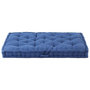 Voir la diapositive 3 : VIDAXL Coussin de plancher de palette Coton 120x80x10 cm Bleu clair