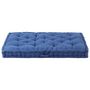 Voir la diapositive 3 : VIDAXL Coussin de plancher de palette Coton 120x80x10 cm Bleu clair