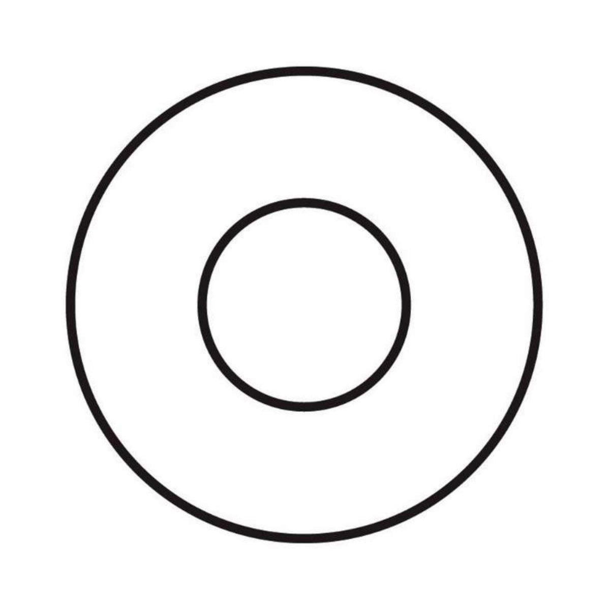  Rondelle zinguée type M Vissal 10x22mm ép:2mm  lot de 100 rondelles