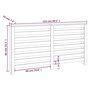 Voir la diapositive 6 : VIDAXL Cache-radiateur 153x19x84 cm Bois massif de pin