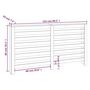 Voir la diapositive 6 : VIDAXL Cache-radiateur 153x19x84 cm Bois massif de pin