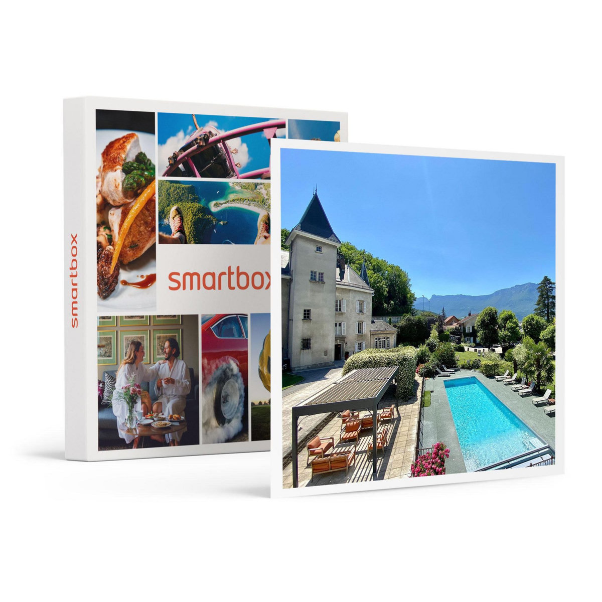 Smartbox Séjour gourmand et détente aux portes de Grenoble : 2 jours en château avec dîner et 2h au spa - Coffret Cadeau Séjour