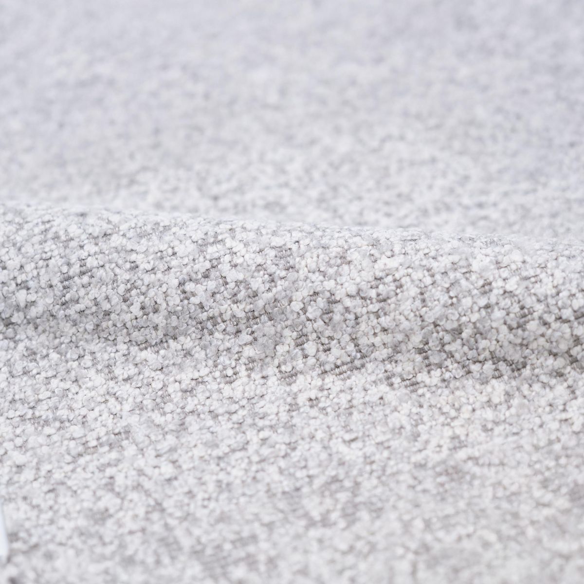 Rendez vous déco Fauteuil pivotant en tissu bouclé blanc cassé - Elvis