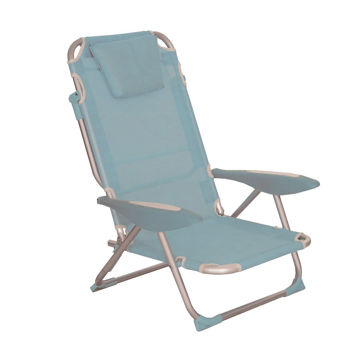 Clic Clac des Plages Fauteuil relax aluminium 4 positions bleu CLIC CLAC