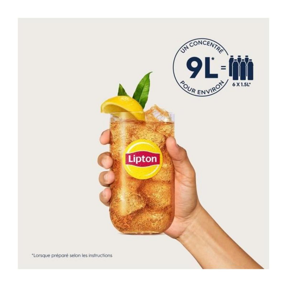 SODASTREAM Lot de 6 Concentrés Lipton Ice Tea saveur Peche zéro sucres SODASTREAM - 440ml
