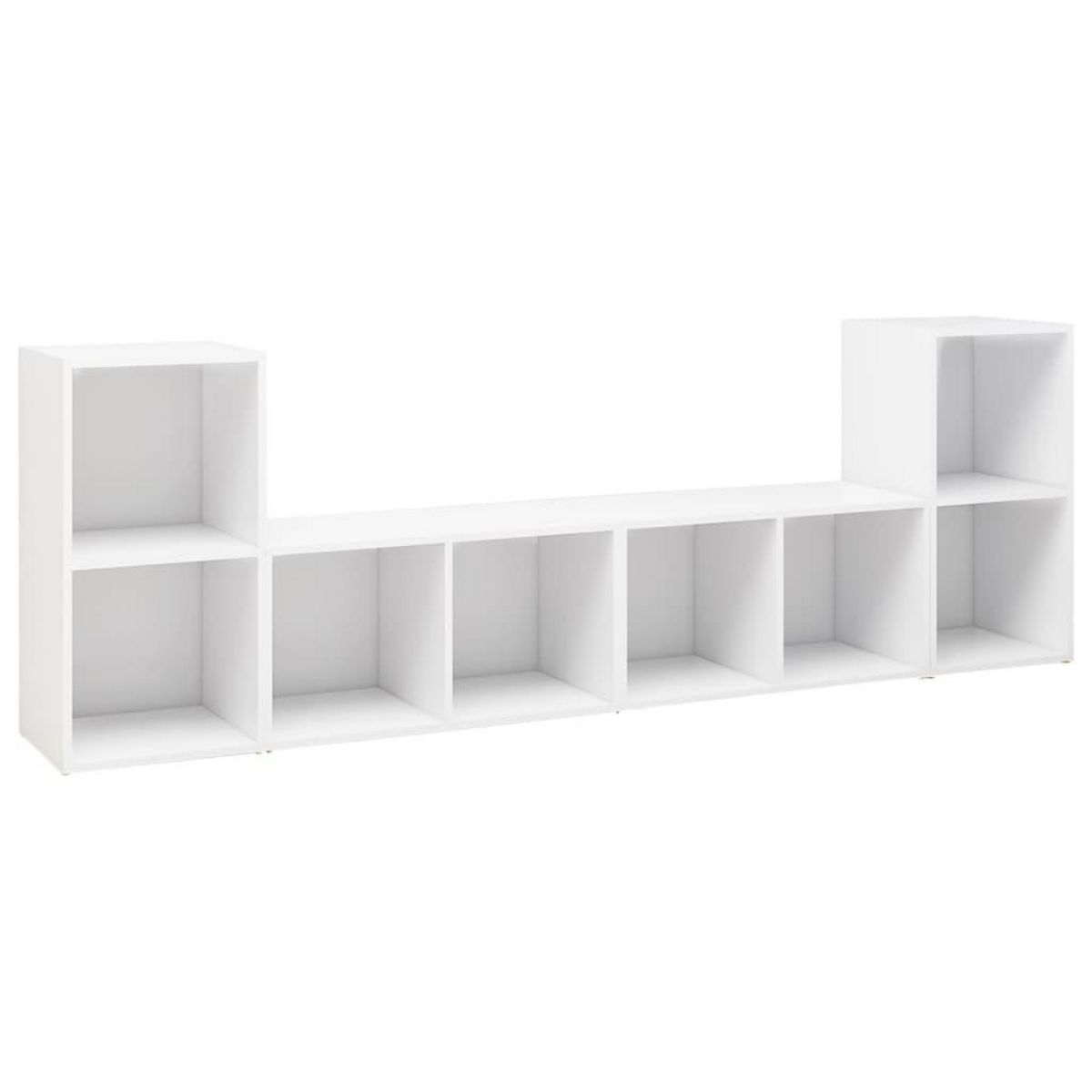 VIDAXL Meubles TV 4 pcs Blanc 72x35x36,5 cm Bois d'ingenierie