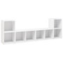 Voir la diapositive 2 : VIDAXL Meubles TV 4 pcs Blanc 72x35x36,5 cm Bois d'ingenierie
