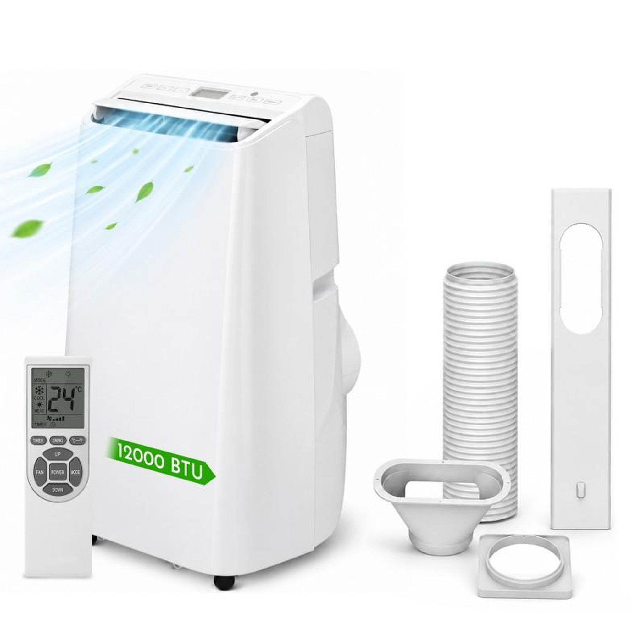 Climatiseur mobile 12000 btu - télécommande - déshumidification