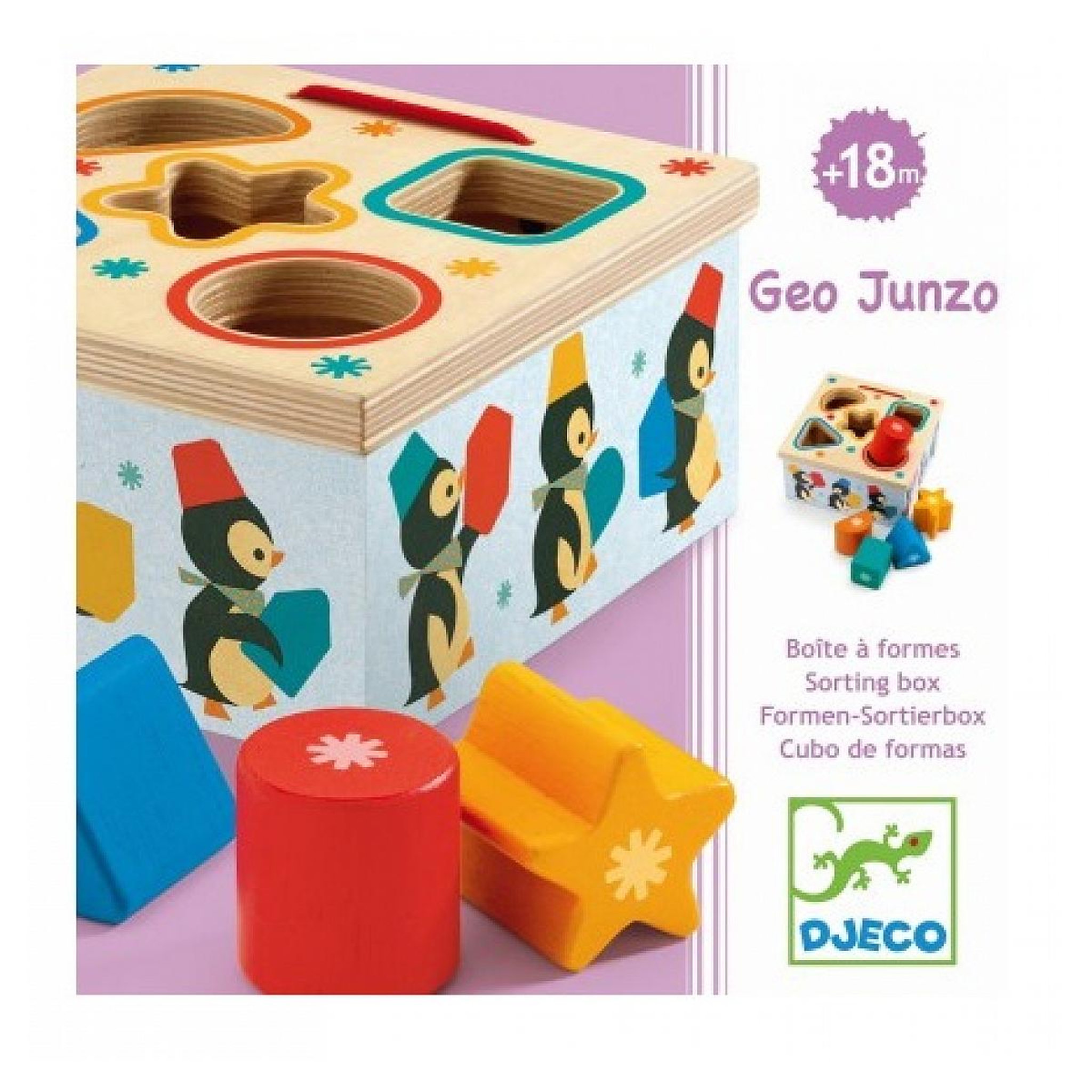 Djeco DJ06409 Boite a formes Geo Junzo