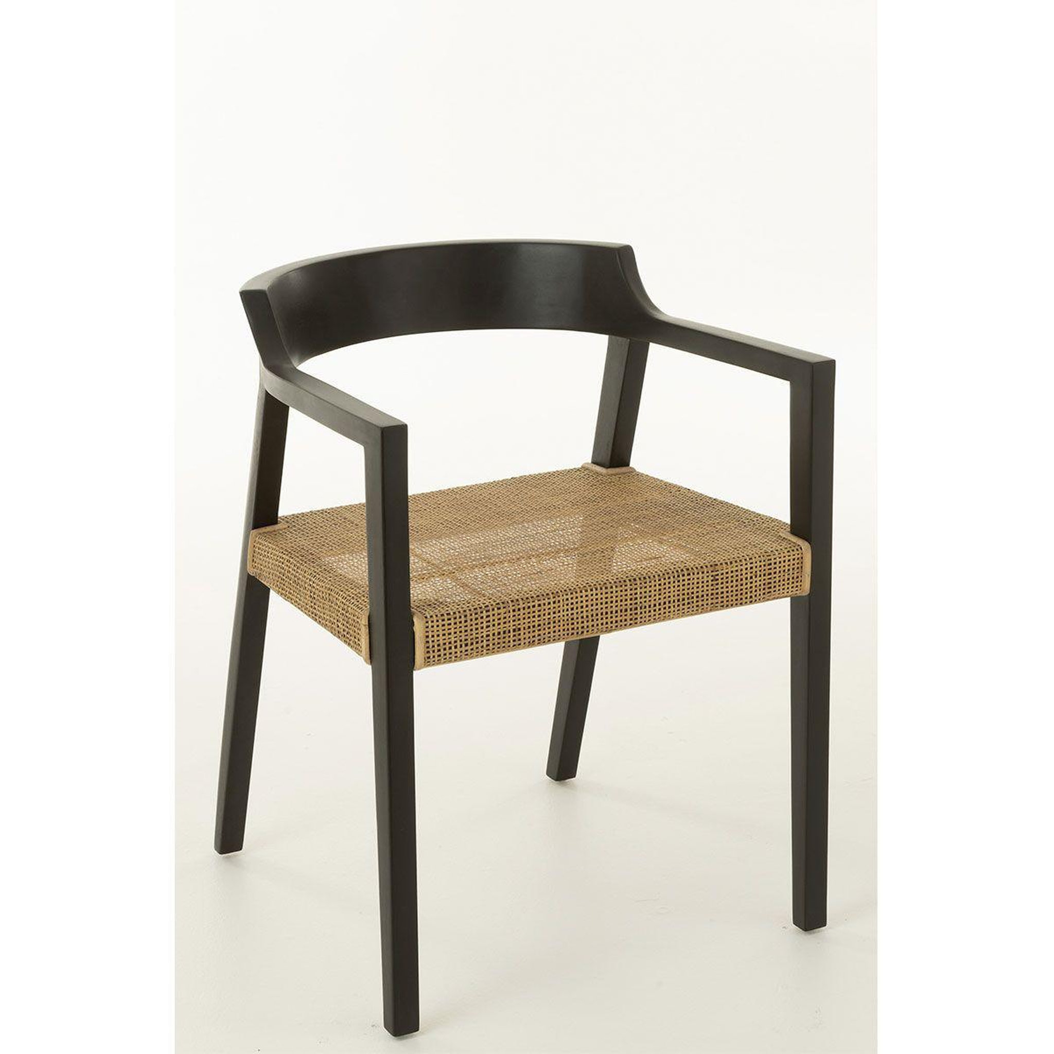 Voir la diapositive 2 : J-LINE Chaise design  sungkai  71cm noir